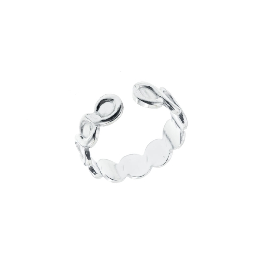 Anillo liso pie