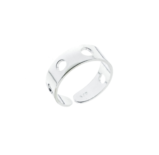 Anillo liso pie