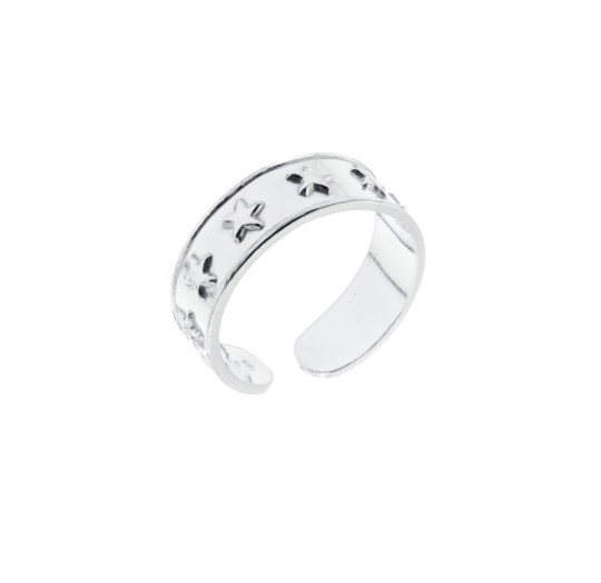 Anillo liso pie