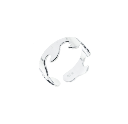 Anillo liso pie