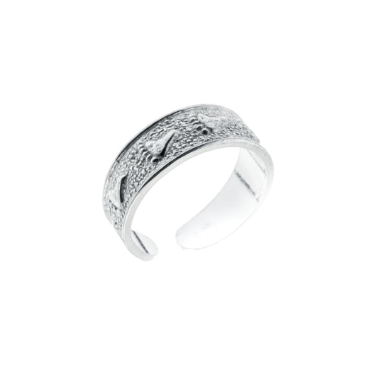 Anillo liso pie