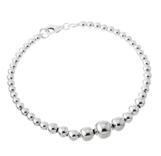 Pulsera plata lisa