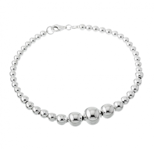 Pulsera plata lisa