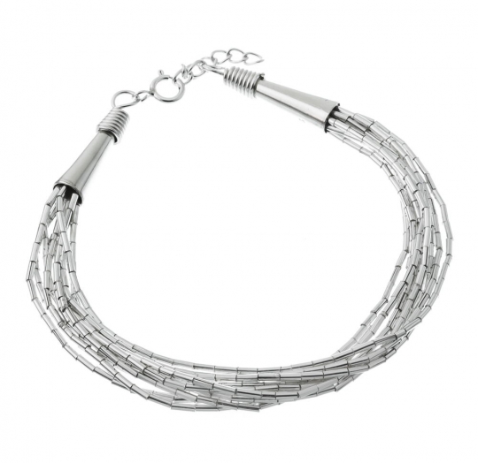 Pulsera plata lisa 10L