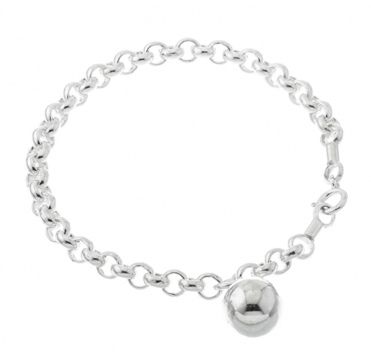 Pulsera plata lisa