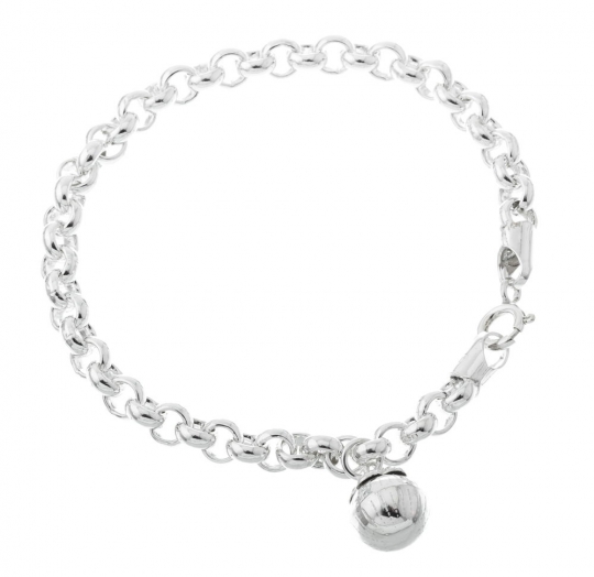 Pulsera plata lisa