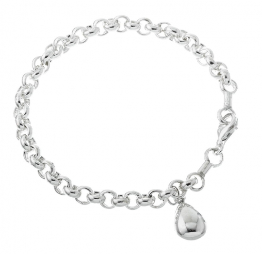 Pulsera plata lisa