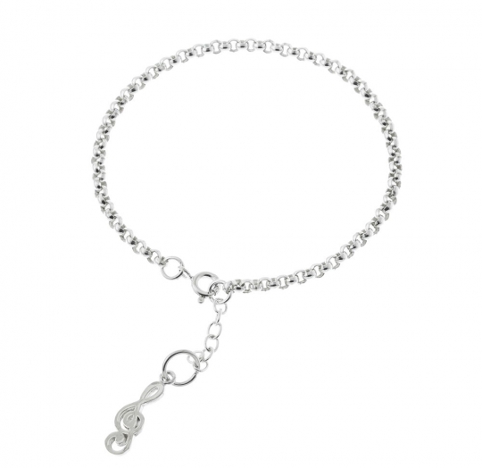 Pulsera plata lisa