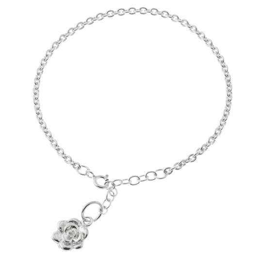 Pulsera plata lisa