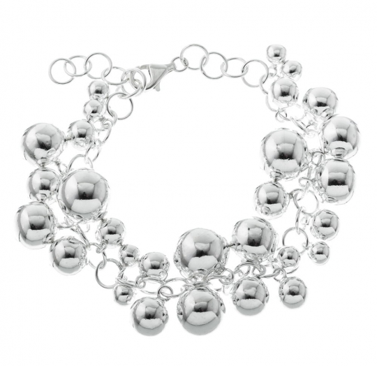 Pulsera plata lisa