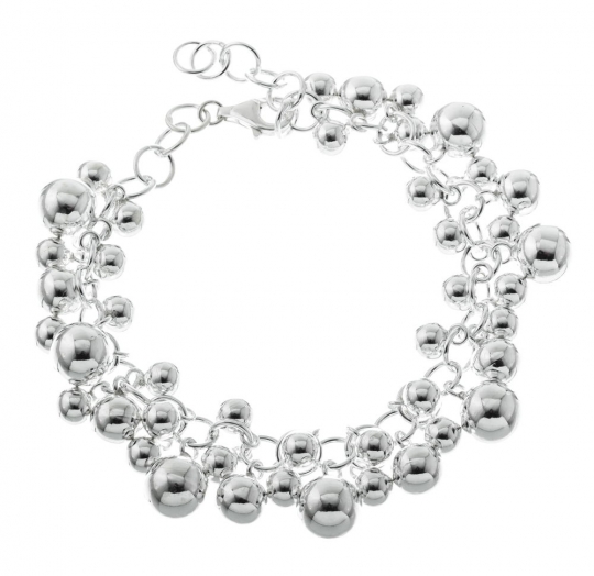 Pulsera plata lisa