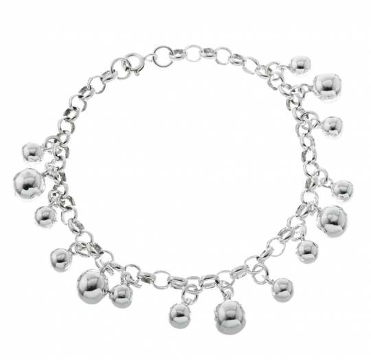 Pulsera plata lisa