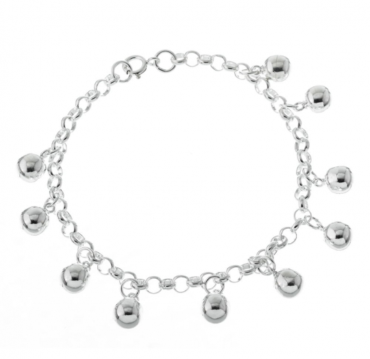 Pulsera plata lisa