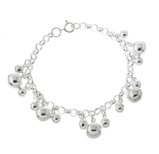 Pulsera plata lisa