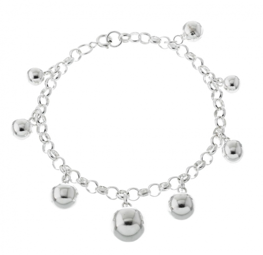 Pulsera plata lisa