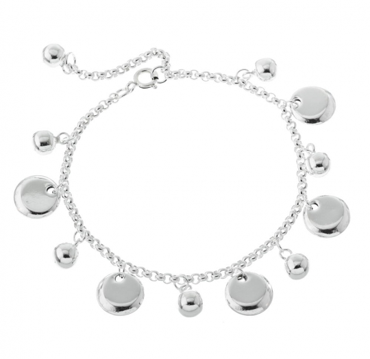 Pulsera plata lisa