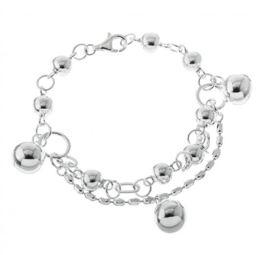 Pulsera plata lisa