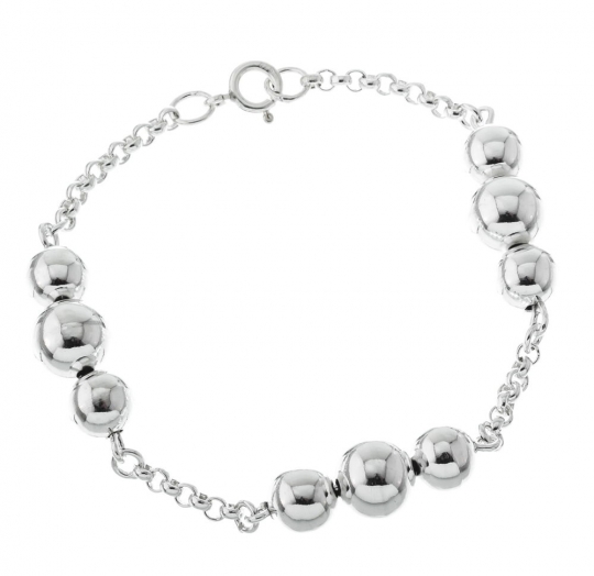 Pulsera plata lisa