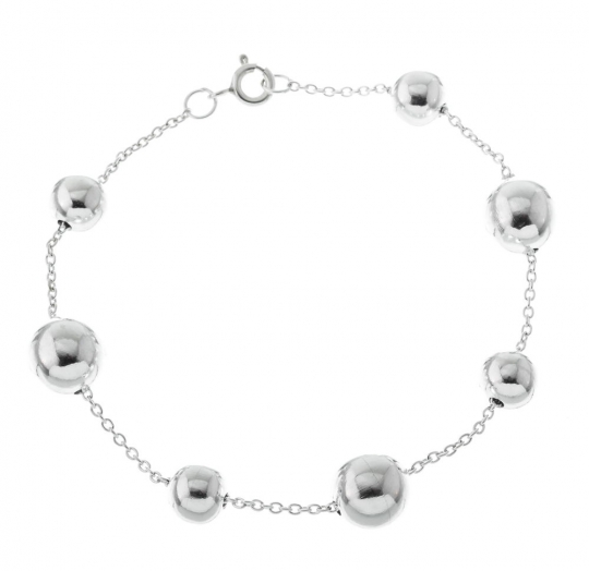 Pulsera plata lisa