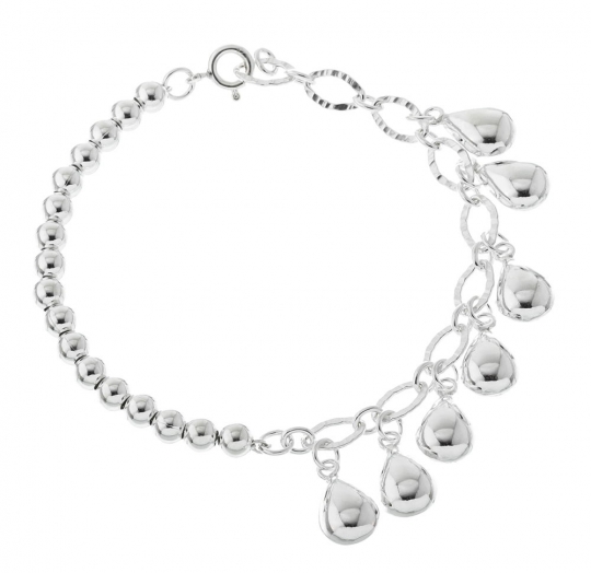 Pulsera plata lisa