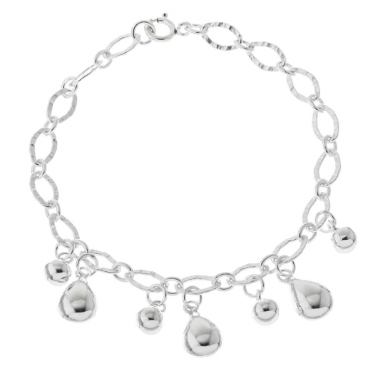 Pulsera plata lisa