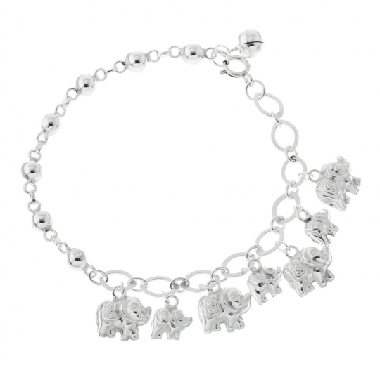 Pulsera plata lisa