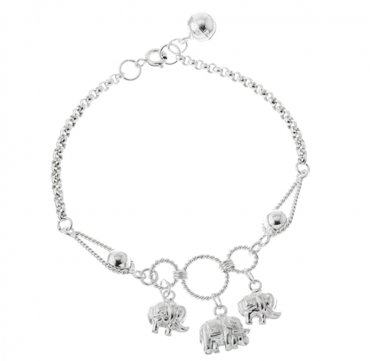 Pulsera plata lisa