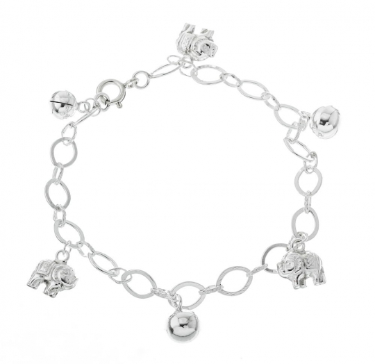 Pulsera plata lisa