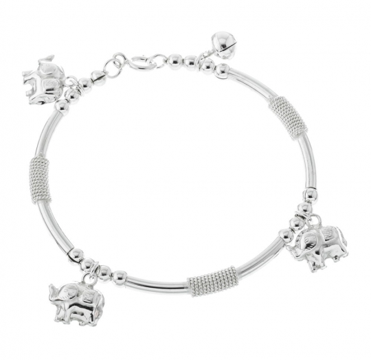 Pulsera plata lisa