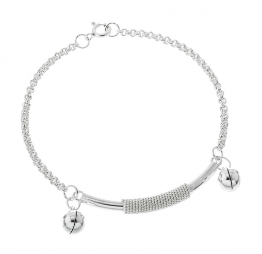 Pulsera plata lisa