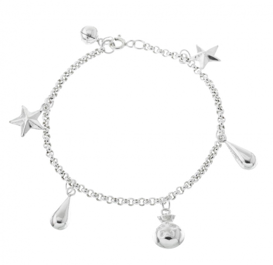 Pulsera plata lisa