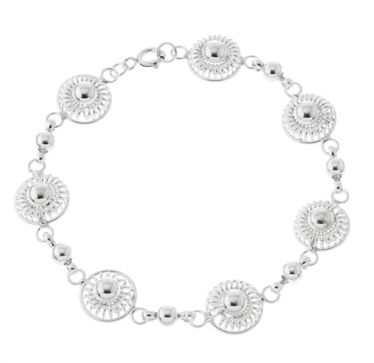 Pulsera plata lisa