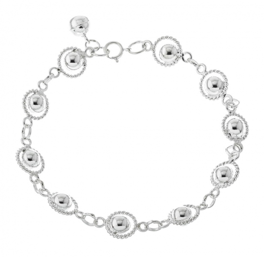 Pulsera plata lisa