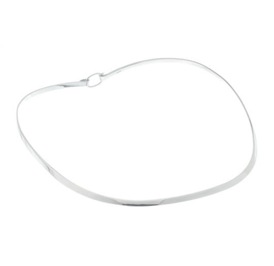 Collar rígido plata