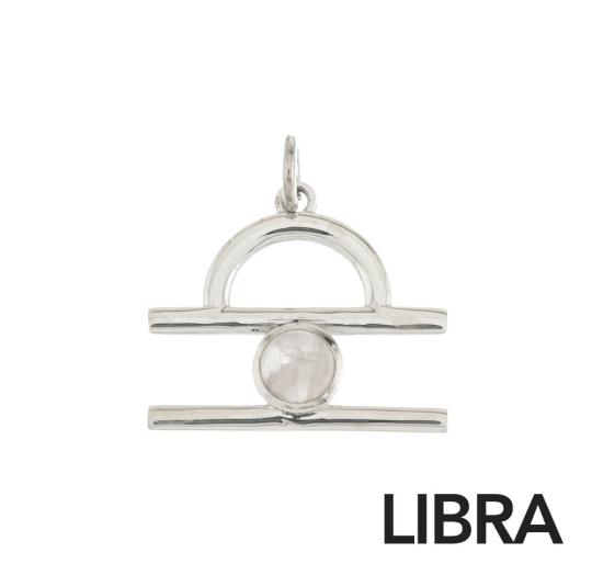 Dije con piedra Libra