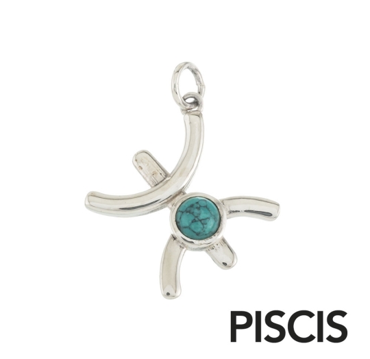 Dije con piedra Piscis