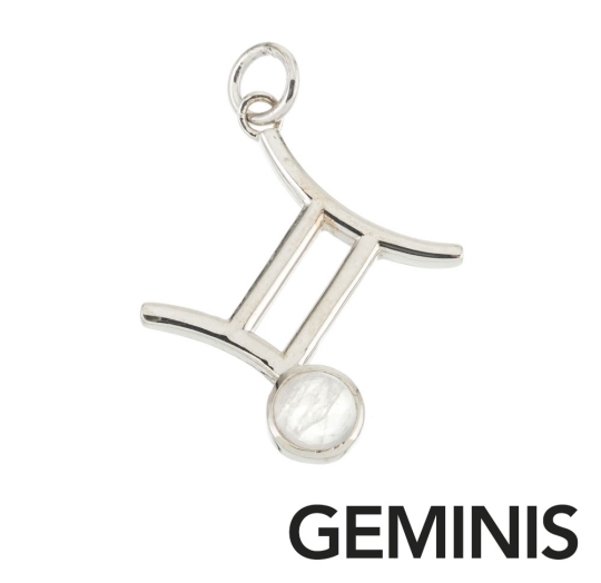 Dije con piedra Geminis