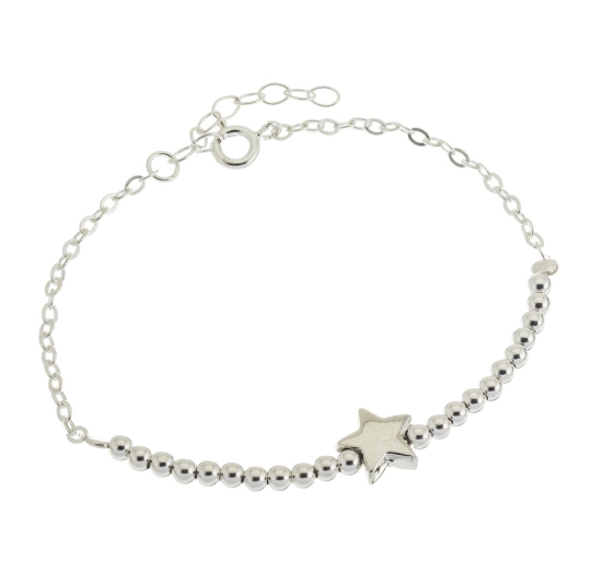 Pulsera plata lisa