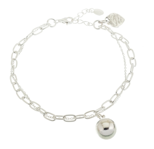 Pulsera plata lisa