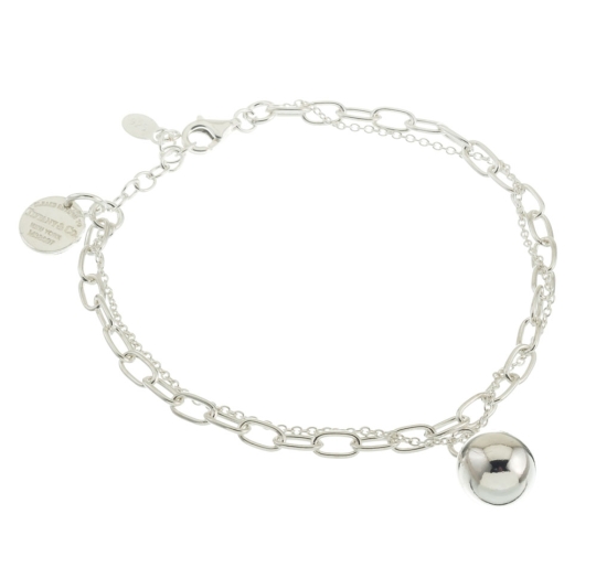 Pulsera plata lisa