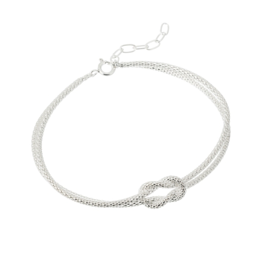 Pulsera plata lisa