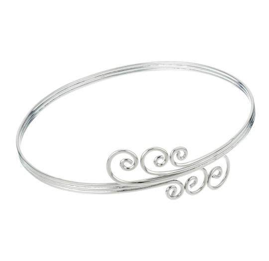 Brazalete plata lisa