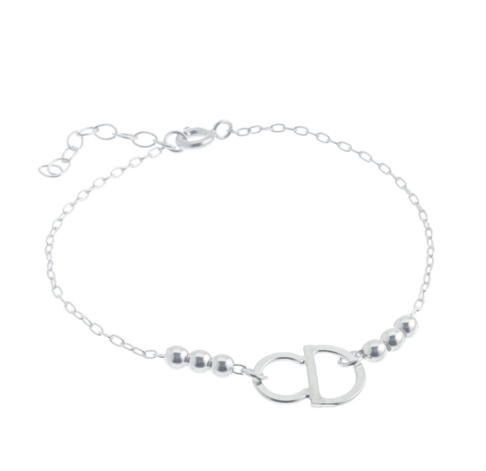 Pulsera plata lisa