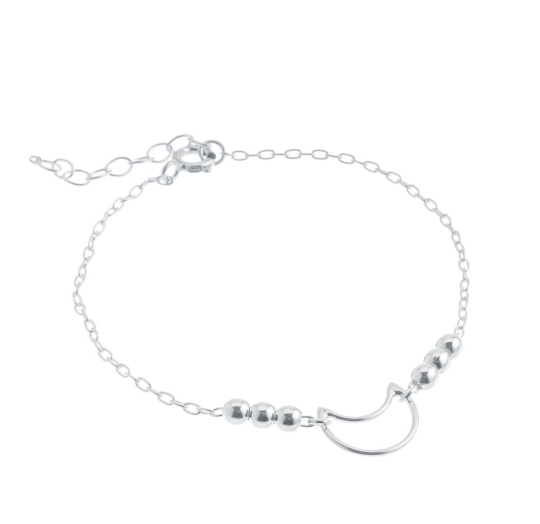 Pulsera plata lisa