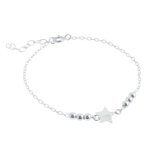 Pulsera plata lisa