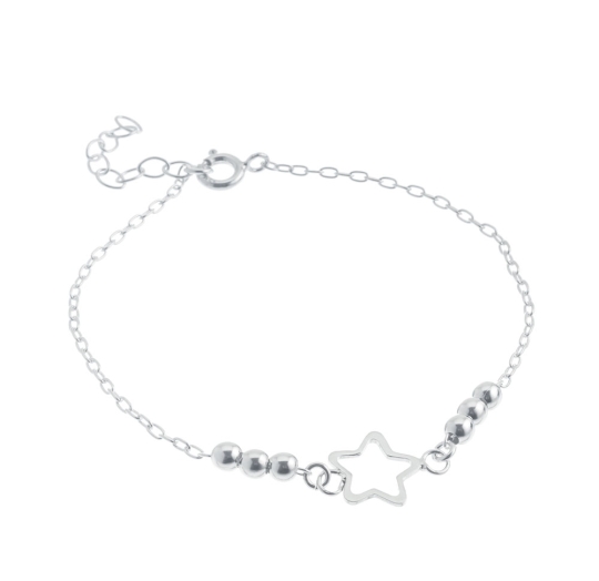 Pulsera plata lisa
