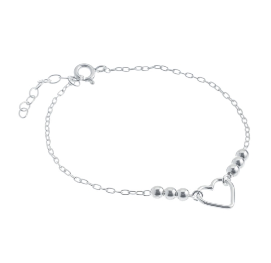 Pulsera plata lisa
