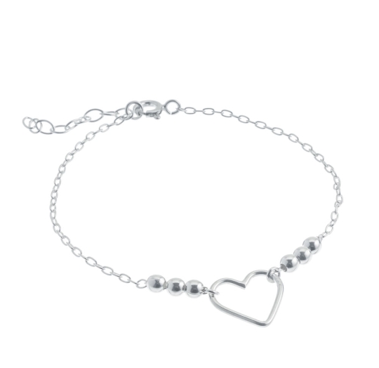 Pulsera plata lisa