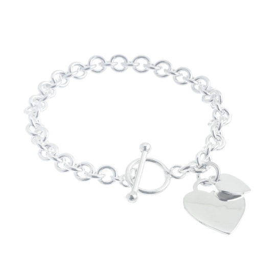 Pulsera plata lisa